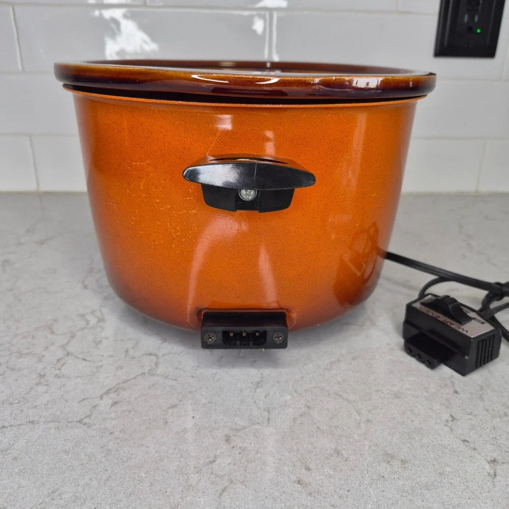 Wear-Ever Slow Cooker Vintage 3.5 Quart Burnt Orange